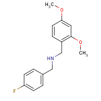 355815-27-9 N-[(2,4-dimethoxyphenyl)methyl]-1-(4-fluorophenyl)methanamine chemical structure