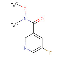 342602-54-4 5-fluoro-N-methoxy-N-methylpyridine-3-carboxamide chemical structure