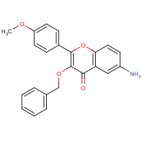 1187016-70-1 6-amino-2-(4-methoxyphenyl)-3-phenylmethoxychromen-4-one chemical structure