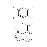941716-96-7 (2,3,4,5,6-pentafluorophenyl) 1-methylindole-7-carboxylate chemical structure