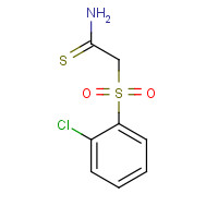 59865-85-9 2-(2-chlorophenyl)sulfonylethanethioamide chemical structure