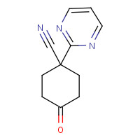 960371-41-9 4-oxo-1-pyrimidin-2-ylcyclohexane-1-carbonitrile chemical structure