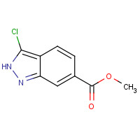 1086391-18-5 methyl 3-chloro-2H-indazole-6-carboxylate chemical structure