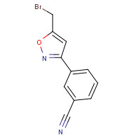 1158735-32-0 3-[5-(bromomethyl)-1,2-oxazol-3-yl]benzonitrile chemical structure