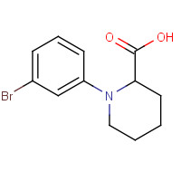 1220419-70-4 1-(3-bromophenyl)piperidine-2-carboxylic acid chemical structure