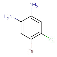 75293-95-7 4-bromo-5-chlorobenzene-1,2-diamine chemical structure