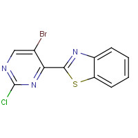 893433-77-7 2-(5-bromo-2-chloropyrimidin-4-yl)-1,3-benzothiazole chemical structure