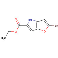 80709-83-7 ethyl 2-bromo-4H-furo[3,2-b]pyrrole-5-carboxylate chemical structure