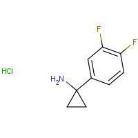 1186663-16-0 1-(3,4-difluorophenyl)cyclopropan-1-amine;hydrochloride chemical structure