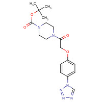 1260112-64-8 tert-butyl 4-[2-[4-(tetrazol-1-yl)phenoxy]acetyl]piperazine-1-carboxylate chemical structure