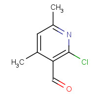 91591-77-4 2-chloro-4,6-dimethylpyridine-3-carbaldehyde chemical structure