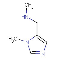 384821-19-6 N-methyl-1-(3-methylimidazol-4-yl)methanamine chemical structure
