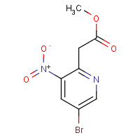 1259512-09-8 methyl 2-(5-bromo-3-nitropyridin-2-yl)acetate chemical structure