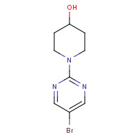 887425-47-0 1-(5-bromopyrimidin-2-yl)piperidin-4-ol chemical structure