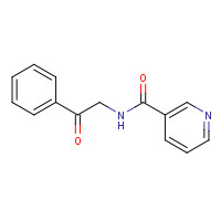 13337-77-4 N-phenacylpyridine-3-carboxamide chemical structure