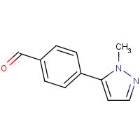 179055-28-8 4-(2-methylpyrazol-3-yl)benzaldehyde chemical structure
