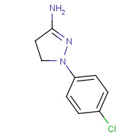 6508-11-8 2-(4-chlorophenyl)-3,4-dihydropyrazol-5-amine chemical structure