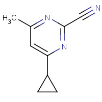 1269429-28-8 4-cyclopropyl-6-methylpyrimidine-2-carbonitrile chemical structure
