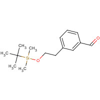 874899-89-5 3-[2-[tert-butyl(dimethyl)silyl]oxyethyl]benzaldehyde chemical structure