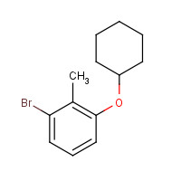 1369775-16-5 1-bromo-3-cyclohexyloxy-2-methylbenzene chemical structure