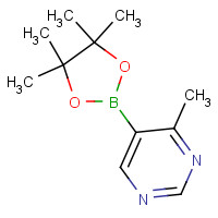 1370001-96-9 4-methyl-5-(4,4,5,5-tetramethyl-1,3,2-dioxaborolan-2-yl)pyrimidine chemical structure