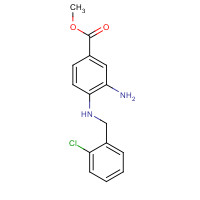 1168138-68-8 methyl 3-amino-4-[(2-chlorophenyl)methylamino]benzoate chemical structure