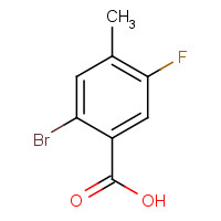 1003709-54-3 2-bromo-5-fluoro-4-methylbenzoic acid chemical structure