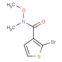 1464940-44-0 2-bromo-N-methoxy-N-methylthiophene-3-carboxamide chemical structure