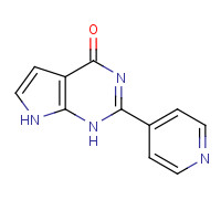 500736-05-0 2-pyridin-4-yl-1,7-dihydropyrrolo[2,3-d]pyrimidin-4-one chemical structure