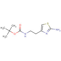 956018-34-1 tert-butyl N-[2-(2-amino-1,3-thiazol-4-yl)ethyl]carbamate chemical structure