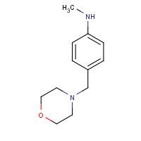 29608-35-3 N-methyl-4-(morpholin-4-ylmethyl)aniline chemical structure