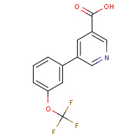 924854-23-9 5-[3-(trifluoromethoxy)phenyl]pyridine-3-carboxylic acid chemical structure