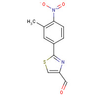 885278-90-0 2-(3-methyl-4-nitrophenyl)-1,3-thiazole-4-carbaldehyde chemical structure
