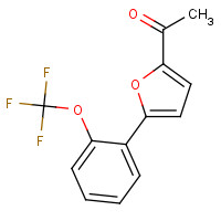 259251-82-6 1-[5-[2-(trifluoromethoxy)phenyl]furan-2-yl]ethanone chemical structure