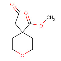 693824-78-1 methyl 4-(2-oxoethyl)oxane-4-carboxylate chemical structure