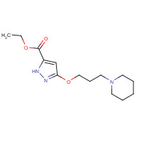 1192313-29-3 ethyl 3-(3-piperidin-1-ylpropoxy)-1H-pyrazole-5-carboxylate chemical structure