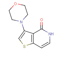 1433204-11-5 3-morpholin-4-yl-5H-thieno[3,2-c]pyridin-4-one chemical structure