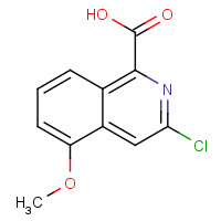 1179149-21-3 3-chloro-5-methoxyisoquinoline-1-carboxylic acid chemical structure