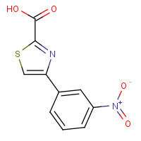185245-05-0 4-(3-nitrophenyl)-1,3-thiazole-2-carboxylic acid chemical structure
