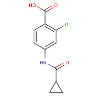 1249352-65-5 2-chloro-4-(cyclopropanecarbonylamino)benzoic acid chemical structure