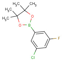 1245524-02-0 2-(3-chloro-5-fluorophenyl)-4,4,5,5-tetramethyl-1,3,2-dioxaborolane chemical structure