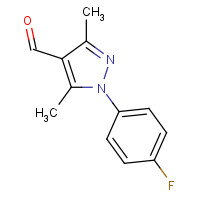 890626-54-7 1-(4-fluorophenyl)-3,5-dimethylpyrazole-4-carbaldehyde chemical structure