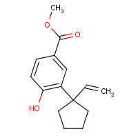 1142229-40-0 methyl 3-(1-ethenylcyclopentyl)-4-hydroxybenzoate chemical structure