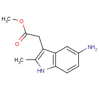 1601-24-7 methyl 2-(5-amino-2-methyl-1H-indol-3-yl)acetate chemical structure