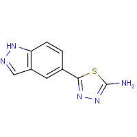 885222-34-4 5-(1H-indazol-5-yl)-1,3,4-thiadiazol-2-amine chemical structure
