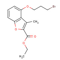 279230-75-0 ethyl 4-(3-bromopropoxy)-3-methyl-1-benzofuran-2-carboxylate chemical structure