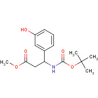 1423134-61-5 methyl 3-(3-hydroxyphenyl)-3-[(2-methylpropan-2-yl)oxycarbonylamino]propanoate chemical structure