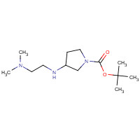 887587-43-1 tert-butyl 3-[2-(dimethylamino)ethylamino]pyrrolidine-1-carboxylate chemical structure