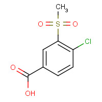 51522-07-7 4-chloro-3-methylsulfonylbenzoic acid chemical structure