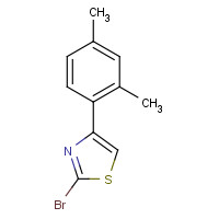 412923-64-9 2-bromo-4-(2,4-dimethylphenyl)-1,3-thiazole chemical structure